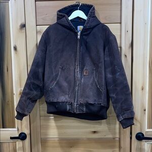 Carhartt “Blue Collar” Dark Brown Hooded Jacket